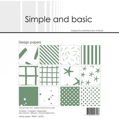 Simple and Basic Paper Pad Designpapier - Basic Eucalyptus